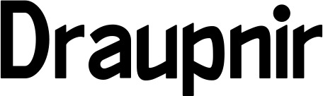 Vorschau des Bootsnamens "Draupnir" als Schriftzug für "Bootsbeschriftung Neu 66"