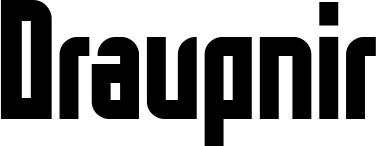 Vorschau des Bootsnamens "Draupnir" als Schriftzug für "Bootsbeschriftung Neu 27"
