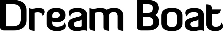 Vorschau des Bootsnamens "Dream Boat" als Schriftzug für "Bootsbeschriftung Normal 06"