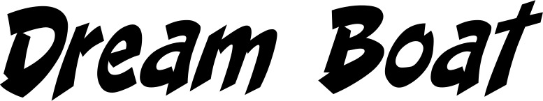 Vorschau des Bootsnamens "Dream Boat" als Schriftzug für "Bootsbeschriftung Klassisch 31"