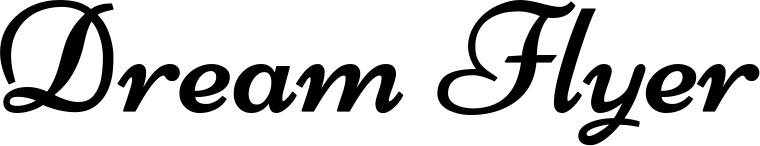 Vorschau des Bootsnamens "Dream Flyer" als Schriftzug für "Bootsbeschriftung Klassisch 84"