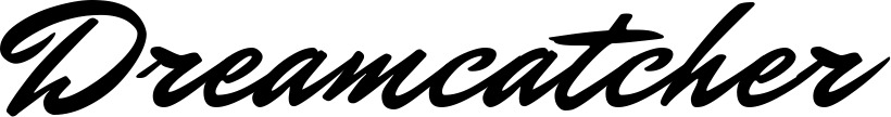 Vorschau des Bootsnamens "Dreamcatcher" als Schriftzug für "Bootsbeschriftung Klassisch 82"