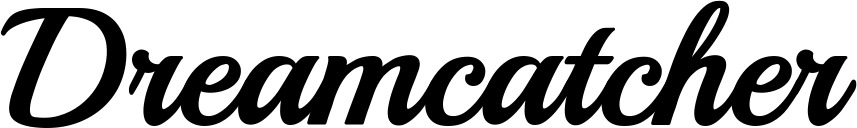 Vorschau des Bootsnamens "Dreamcatcher" als Schriftzug für "Bootsbeschriftung Klassisch 86"