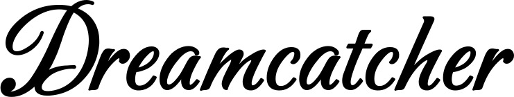 Vorschau des Bootsnamens "Dreamcatcher" als Schriftzug für "Bootsbeschriftung Klassisch 50"