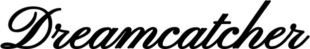 Vorschau des Bootsnamens "Dreamcatcher" als Schriftzug für "Bootsbeschriftung Klassisch 107"