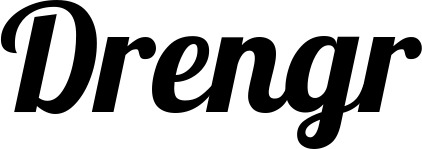 Vorschau des Bootsnamens "Drengr" als Schriftzug für "Bootsbeschriftung Neu 50"