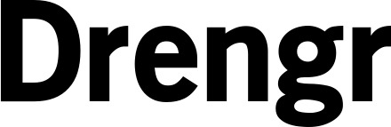 Vorschau des Bootsnamens "Drengr" als Schriftzug für "Bootsbeschriftung Neu 09"
