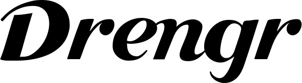 Vorschau des Bootsnamens "Drengr" als Schriftzug für "Bootsbeschriftung Klassisch 26"