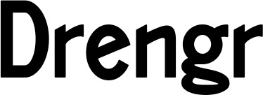 Vorschau des Bootsnamens "Drengr" als Schriftzug für "Bootsbeschriftung Neu 66"