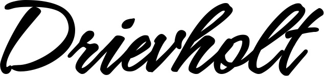 Vorschau des Bootsnamens "Drievholt" als Schriftzug für "Bootsbeschriftung Klassisch 71"