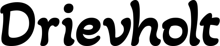 Vorschau des Bootsnamens "Drievholt" als Schriftzug für "Bootsbeschriftung Klassisch 103"