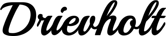 Vorschau des Bootsnamens "Drievholt" als Schriftzug für "Bootsbeschriftung Klassisch 86"