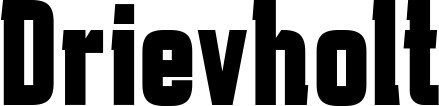 Vorschau des Bootsnamens "Drievholt" als Schriftzug für "Bootsbeschriftung Fett 41"