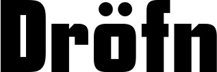 Vorschau des Bootsnamens "Dröfn" als Schriftzug für "Bootsbeschriftung Neu 11"
