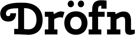 Vorschau des Bootsnamens "Dröfn" als Schriftzug für "Bootsbeschriftung Neu 40"