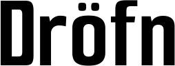 Vorschau des Bootsnamens "Dröfn" als Schriftzug für "Bootsbeschriftung Neu 69"