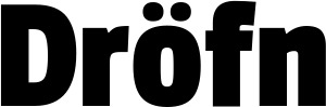 Vorschau des Bootsnamens "Dröfn" als Schriftzug für "Bootsbeschriftung Fett 30"