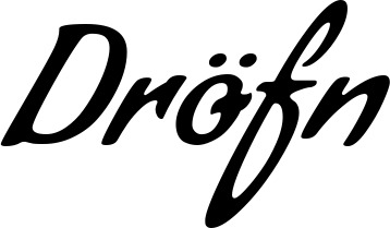Vorschau des Bootsnamens "Dröfn" als Schriftzug für "Bootsbeschriftung Klassisch 57"