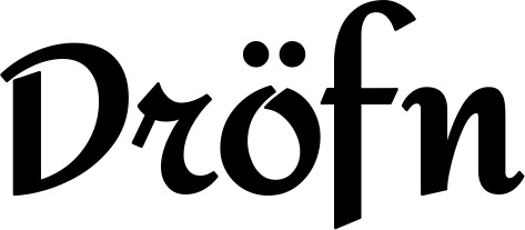Vorschau des Bootsnamens "Dröfn" als Schriftzug für "Bootsbeschriftung Klassisch 37"