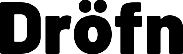 Vorschau des Bootsnamens "Dröfn" als Schriftzug für "Bootsbeschriftung Fett 10"
