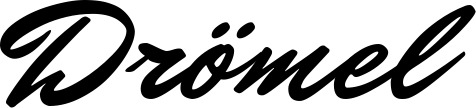 Vorschau des Bootsnamens "Drömel" als Schriftzug für "Bootsbeschriftung Klassisch 82"