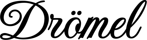 Vorschau des Bootsnamens "Drömel" als Schriftzug für "Bootsbeschriftung Klassisch 70"