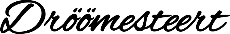Vorschau des Bootsnamens "Dröömesteert" als Schriftzug für "Bootsbeschriftung Klassisch 35"