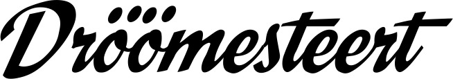 Vorschau des Bootsnamens "Dröömesteert" als Schriftzug für "Bootsbeschriftung Klassisch 29"