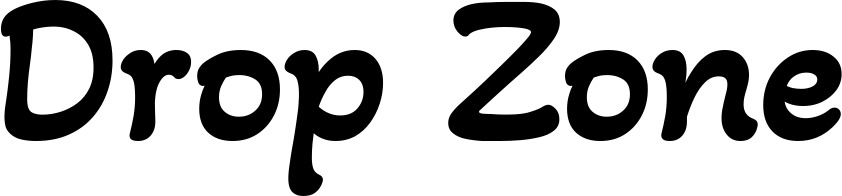 Vorschau des Bootsnamens "Drop Zone" als Schriftzug für "Bootsbeschriftung Klassisch 103"