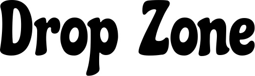 Vorschau des Bootsnamens "Drop Zone" als Schriftzug für "Bootsbeschriftung Klassisch 53"