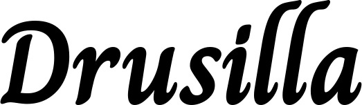 Vorschau des Bootsnamens "Drusilla" als Schriftzug für "Bootsbeschriftung Klassisch 51"
