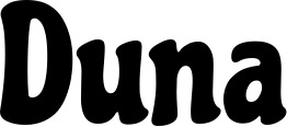 Vorschau des Bootsnamens "Duna" als Schriftzug für "Bootsbeschriftung Klassisch 53"