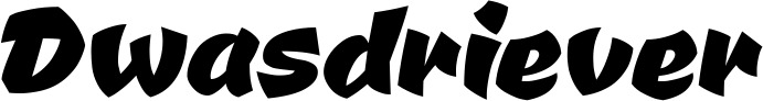Vorschau des Bootsnamens "Dwasdriever" als Schriftzug für "Bootsbeschriftung Neu 39"
