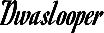 Vorschau des Bootsnamens "Dwaslooper" als Schriftzug für "Bootsbeschriftung Klassisch 93"