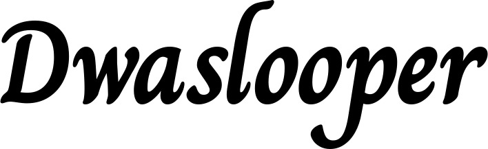 Vorschau des Bootsnamens "Dwaslooper" als Schriftzug für "Bootsbeschriftung Klassisch 51"