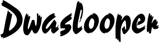 Vorschau des Bootsnamens "Dwaslooper" als Schriftzug für "Bootsbeschriftung Neu 10"