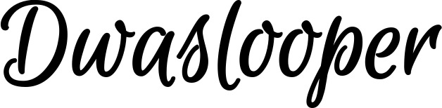 Vorschau des Bootsnamens "Dwaslooper" als Schriftzug für "Bootsbeschriftung Klassisch 105"