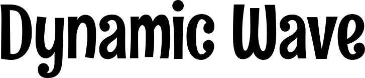 Vorschau des Bootsnamens "Dynamic Wave" als Schriftzug für "Bootsbeschriftung Neu 68"