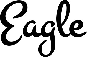 Vorschau des Bootsnamens "Eagle" als Schriftzug für "Bootsbeschriftung Klassisch 81"