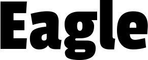 Vorschau des Bootsnamens "Eagle" als Schriftzug für "Bootsbeschriftung Fett 30"