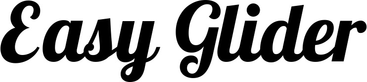 Vorschau des Bootsnamens "Easy Glider" als Schriftzug für "Bootsbeschriftung Neu 60"