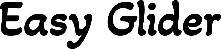 Vorschau des Bootsnamens "Easy Glider" als Schriftzug für "Bootsbeschriftung Klassisch 103"