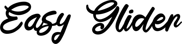 Vorschau des Bootsnamens "Easy Glider" als Schriftzug für "Bootsbeschriftung Klassisch 102"