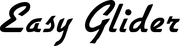 Vorschau des Bootsnamens "Easy Glider" als Schriftzug für "Bootsbeschriftung Klassisch 66"