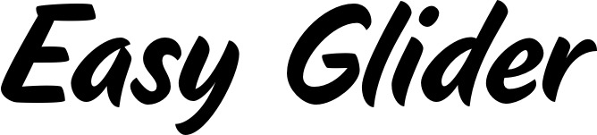 Vorschau des Bootsnamens "Easy Glider" als Schriftzug für "Bootsbeschriftung Klassisch 19"