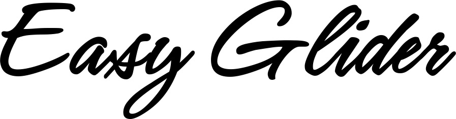 Vorschau des Bootsnamens "Easy Glider" als Schriftzug für "Bootsbeschriftung Klassisch 71"