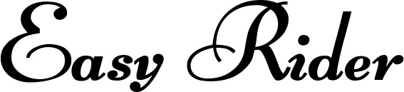 Vorschau des Bootsnamens "Easy Rider" als Schriftzug für "Bootsbeschriftung Klassisch 76-A"