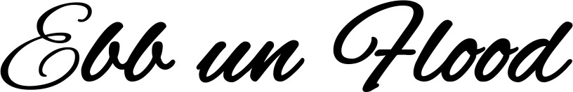 Vorschau des Bootsnamens "Ebb un Flood" als Schriftzug für "Bootsbeschriftung Klassisch 35"