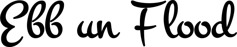 Vorschau des Bootsnamens "Ebb un Flood" als Schriftzug für "Style Klassisch 81"