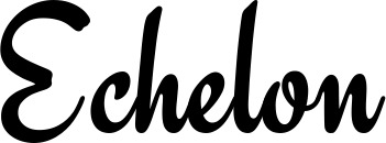 Vorschau des Bootsnamens "Echelon" als Schriftzug für "Bootsbeschriftung Klassisch 63"